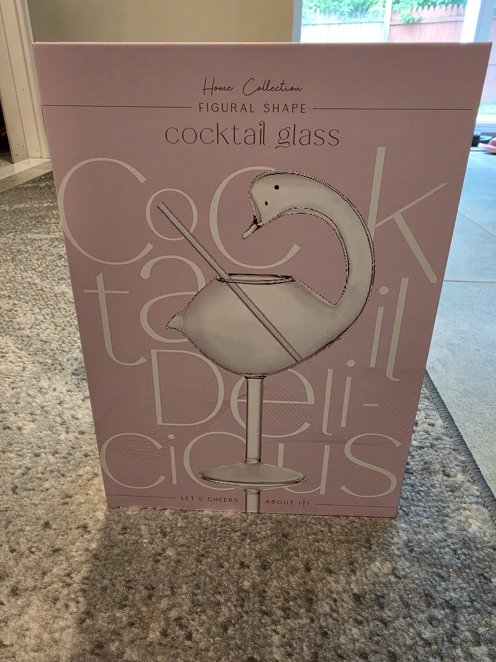 Swan/Bird Shaped Cocktail Glass In Gift Box *NEW*